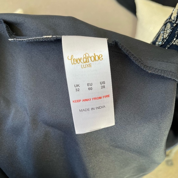 Lovedrobe Luxe (ASOS) Embellished V-Neck Midi Dress (US Size 28) - Picture 8 of 13